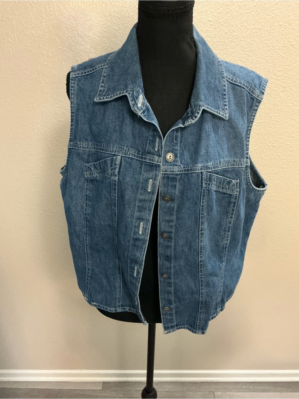 Classic Blue Denim Vest - women’s